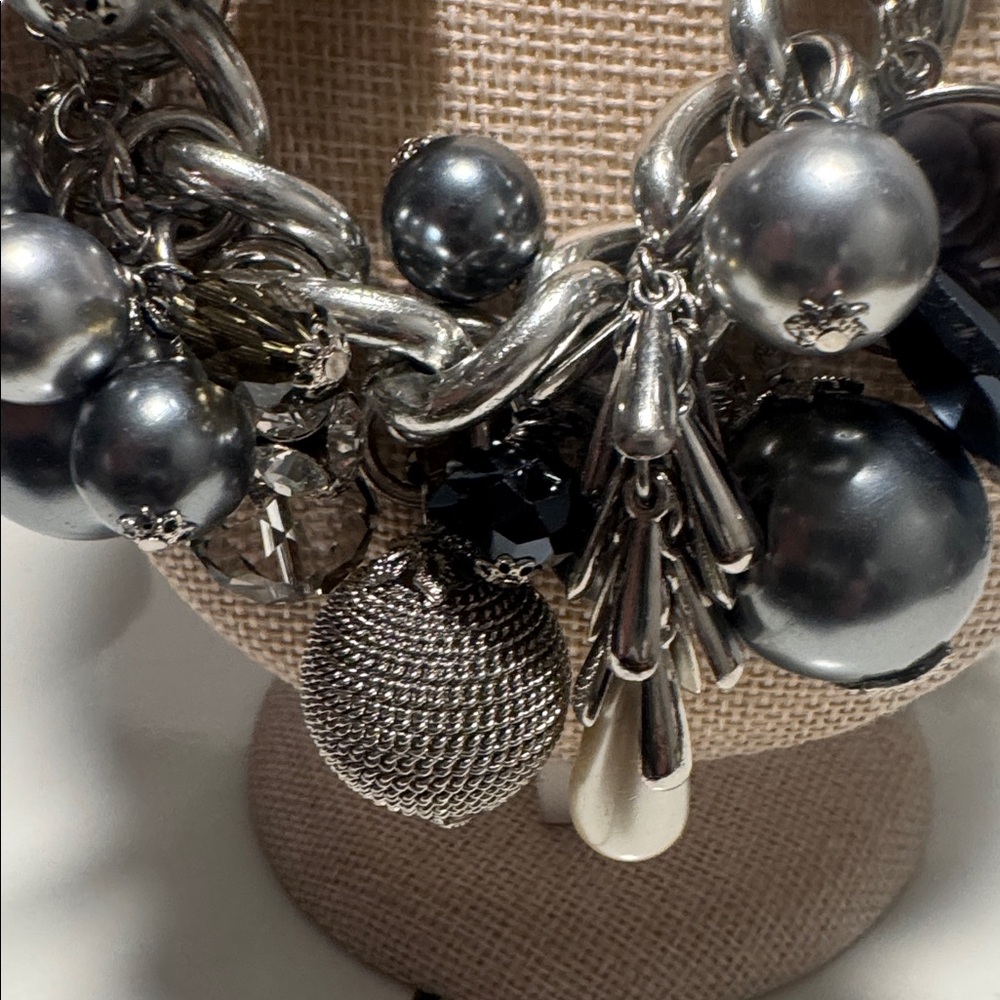 Cara New York Silver Charm Statement Necklace (BR999/3) - Picture 6 of 10